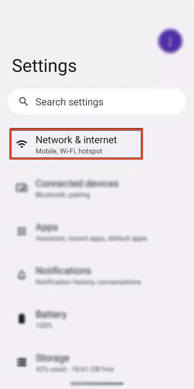 Android setup screenshot 1