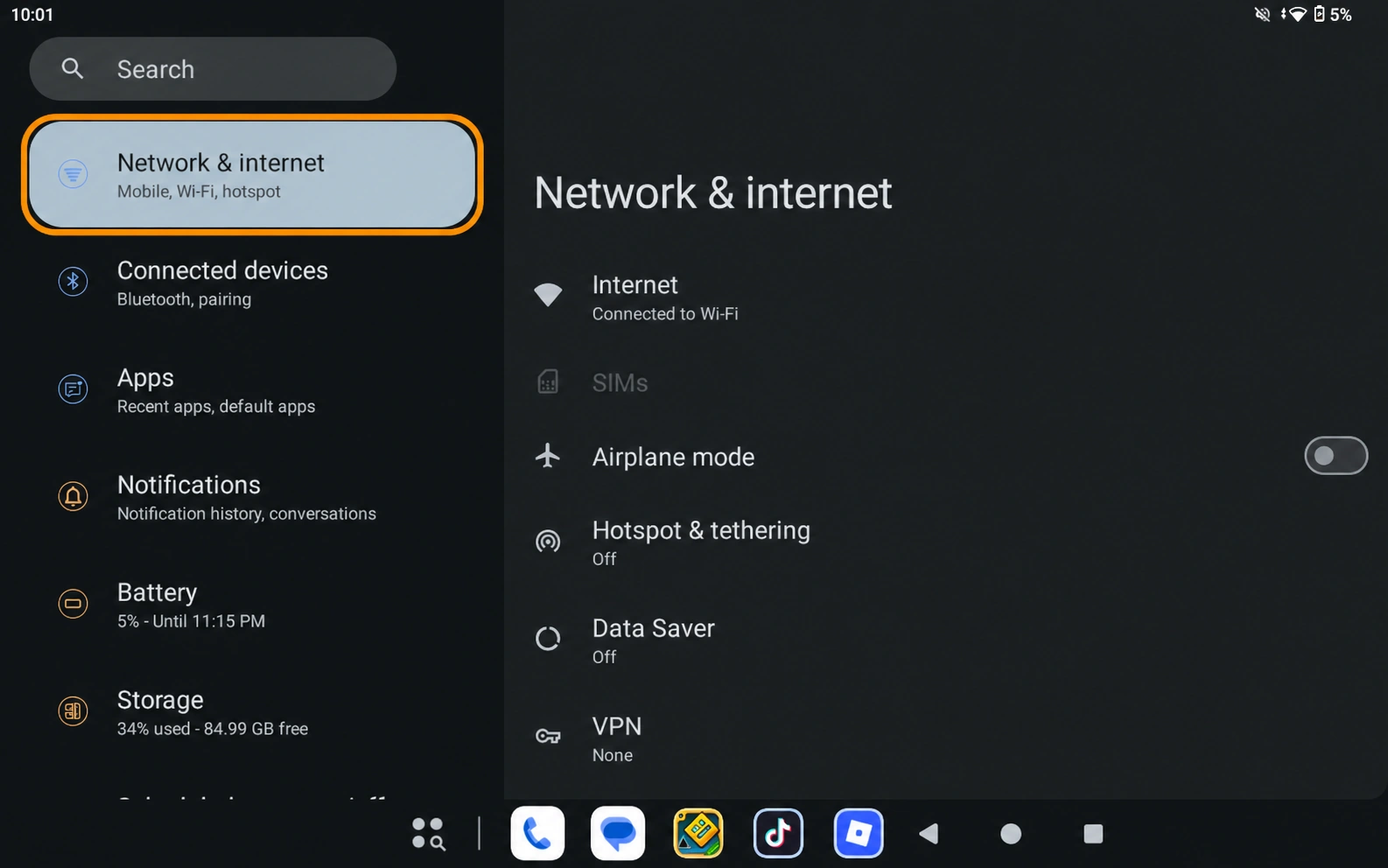 Android Tablet setup screenshot 1