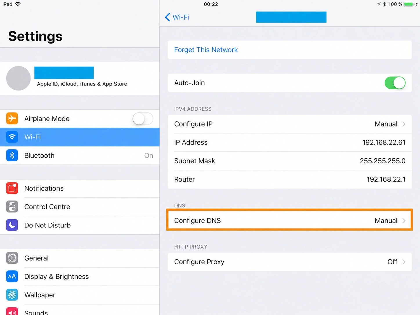 iPad setup screenshot 3