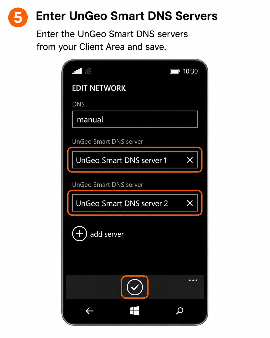 Windows Phone setup screenshot 5