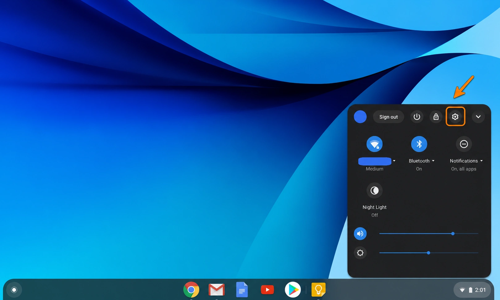 Chrome OS setup screenshot 1