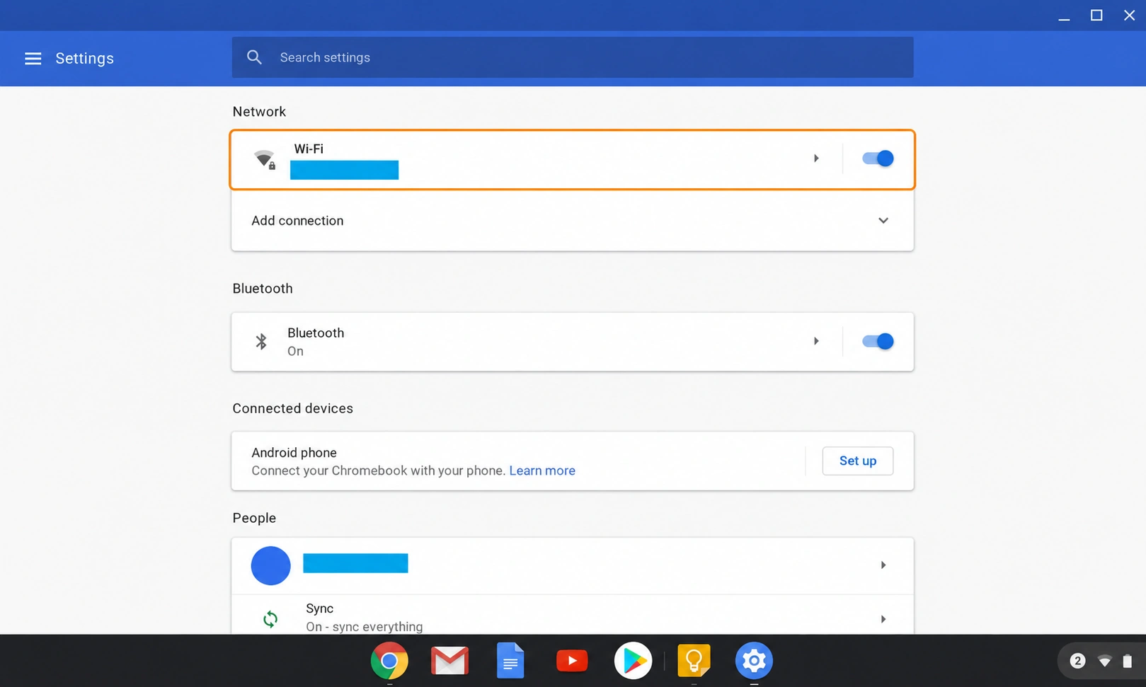 Chrome OS setup screenshot 2