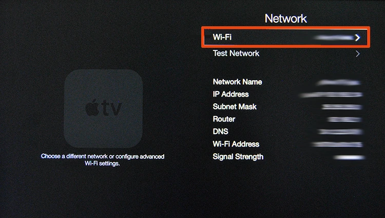 Apple TV 3 setup screenshot 1