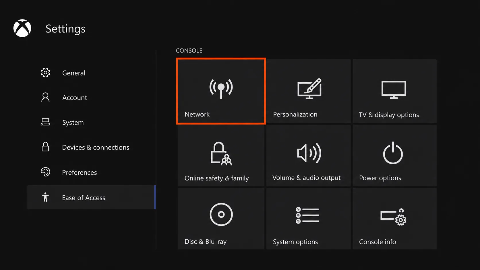 Xbox One setup screenshot 2