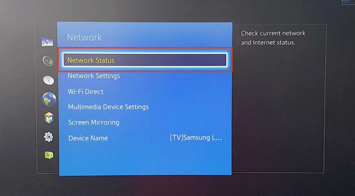 Samsung Smart TV setup screenshot 2