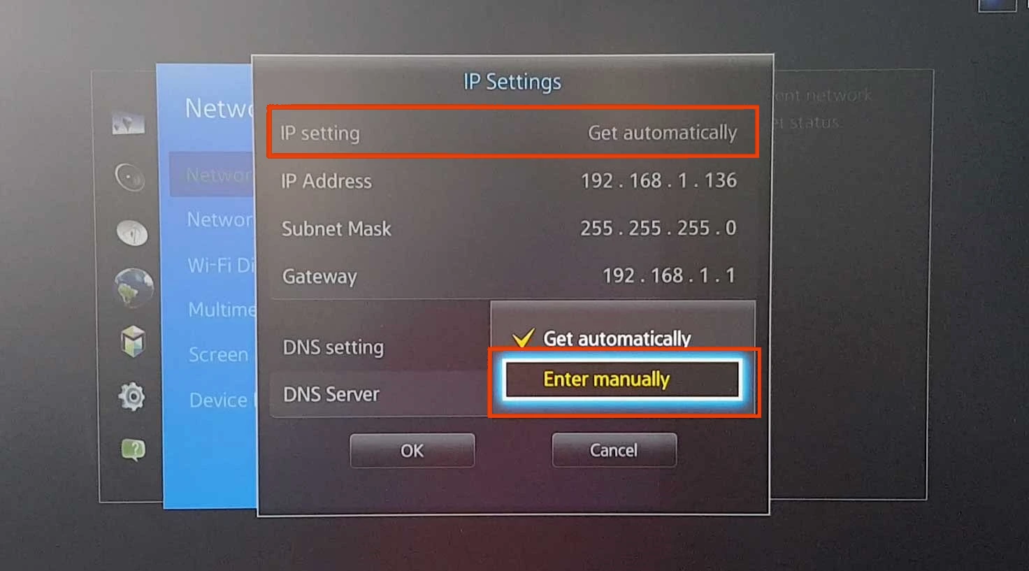 Samsung Smart TV setup screenshot 4