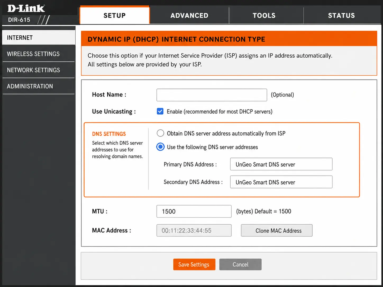 D-Link Router setup screenshot 3