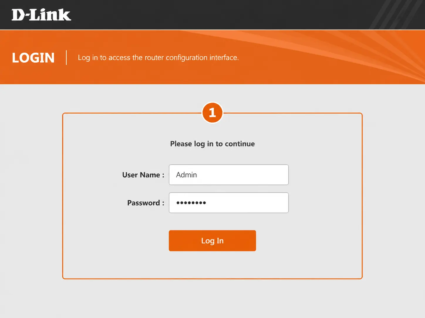 D-Link Router setup screenshot 1