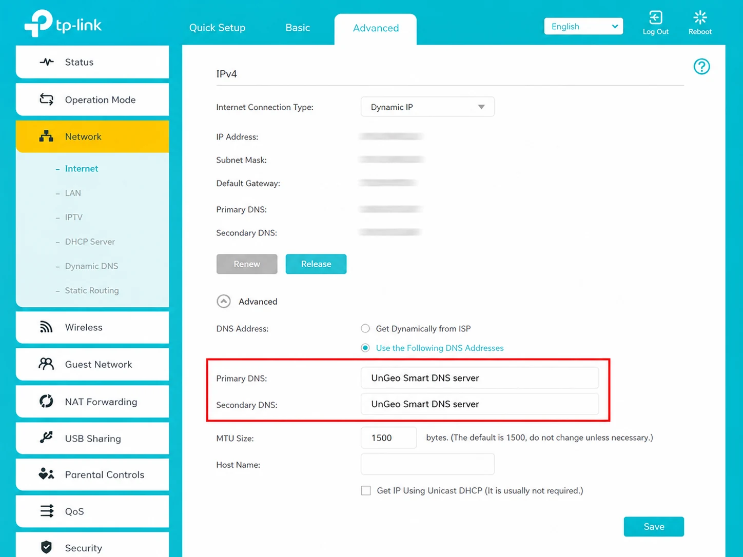 TP-Link Router setup screenshot 3